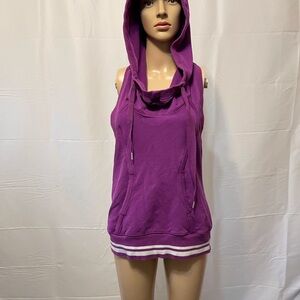 Lululemon Athletica Scuba Pullover Sleeveless Hoodie Purple Women’s Medium GUC